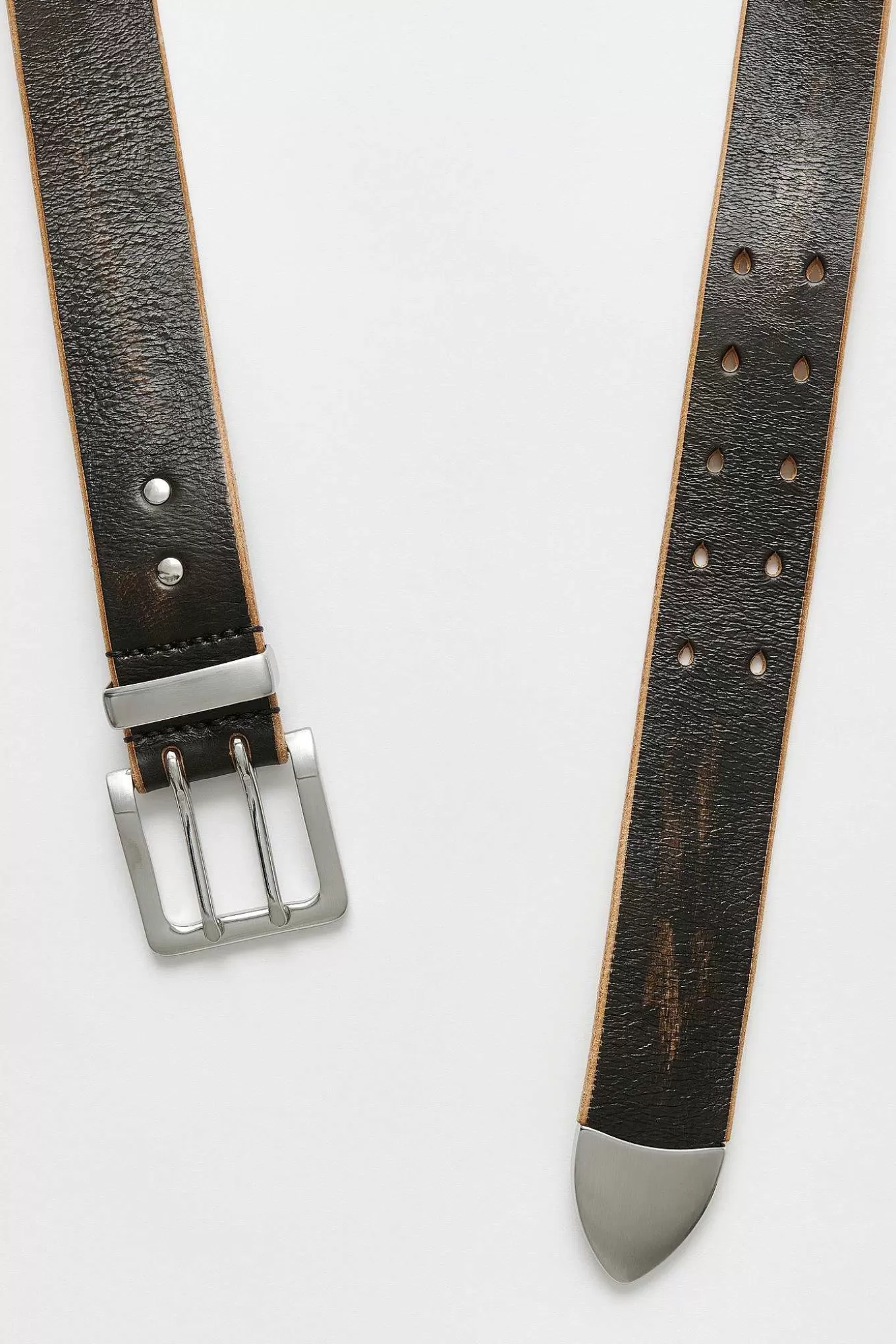 4 Cm Dobbelt Tungebaelte Sort Vintage Læder^Our Legacy Fashion