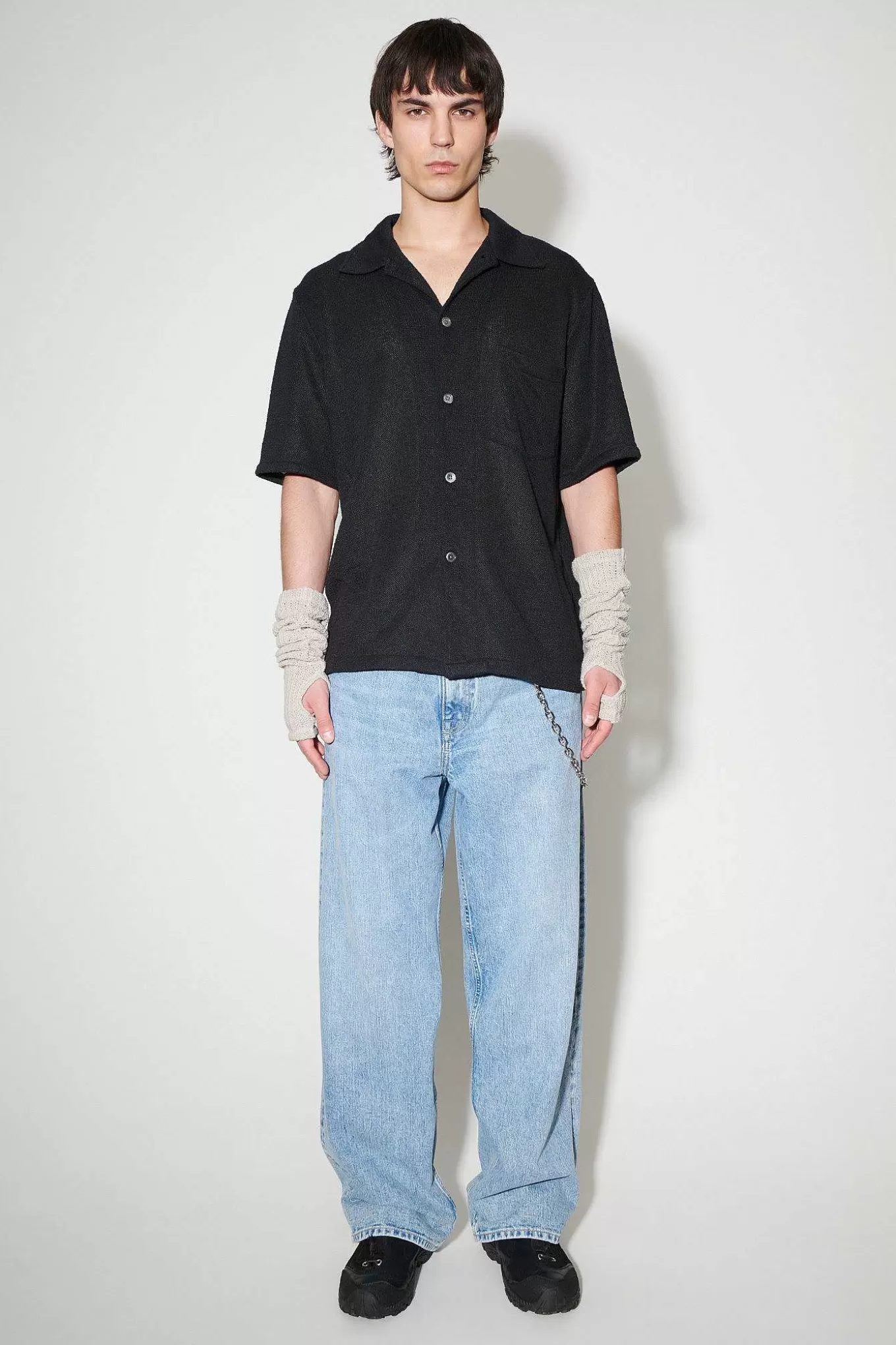 Box Shirt Shortsleeve Black Boucle^Our Legacy Cheap