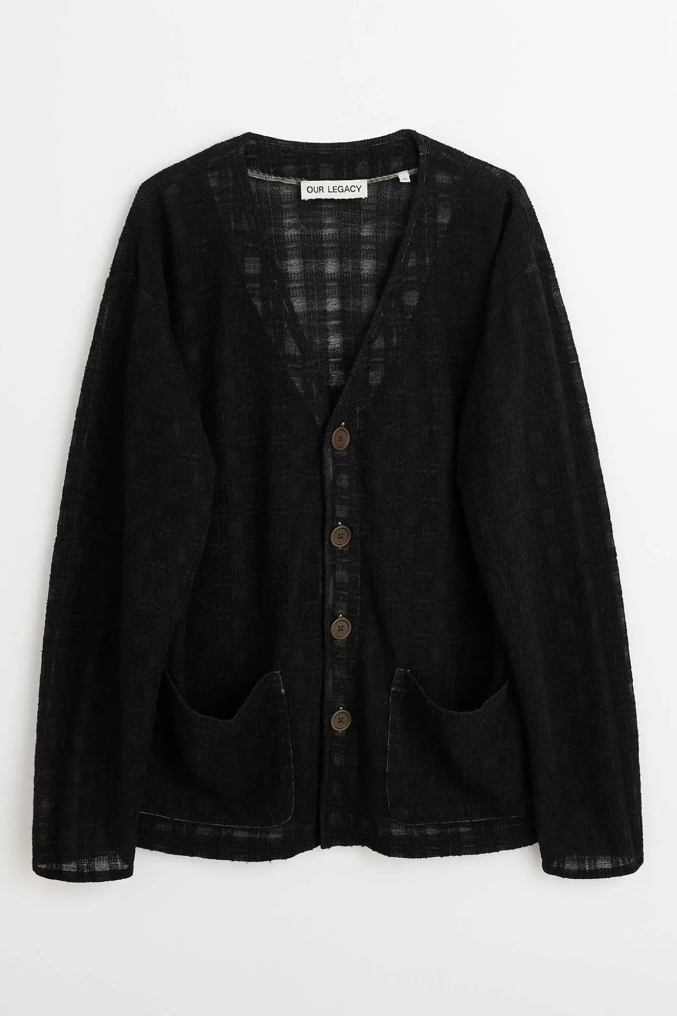 Cardigan Black Disintegration Check^Our Legacy Cheap