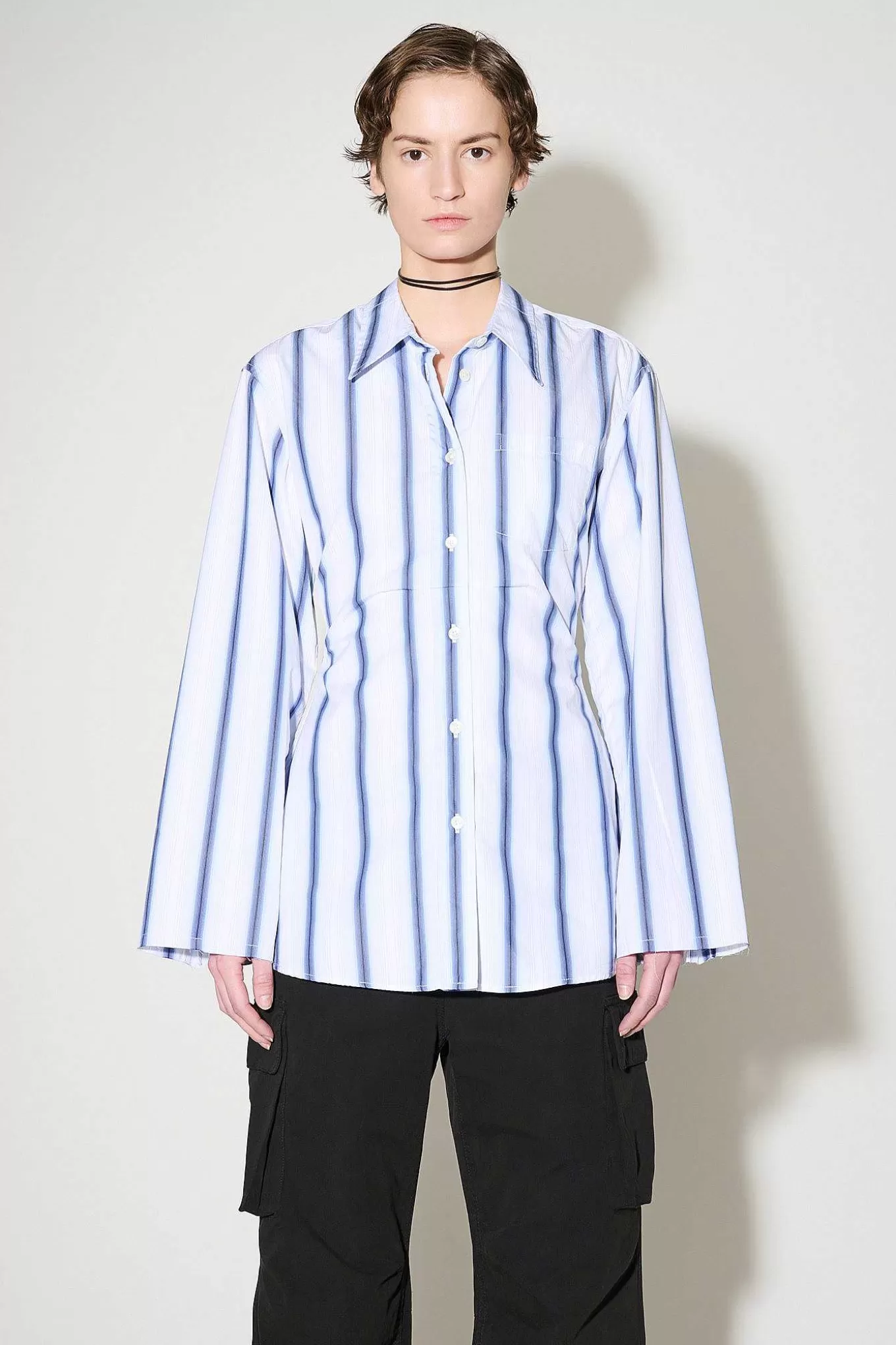 Daisy Shirt Blue Crypto Stripe^Our Legacy Shop