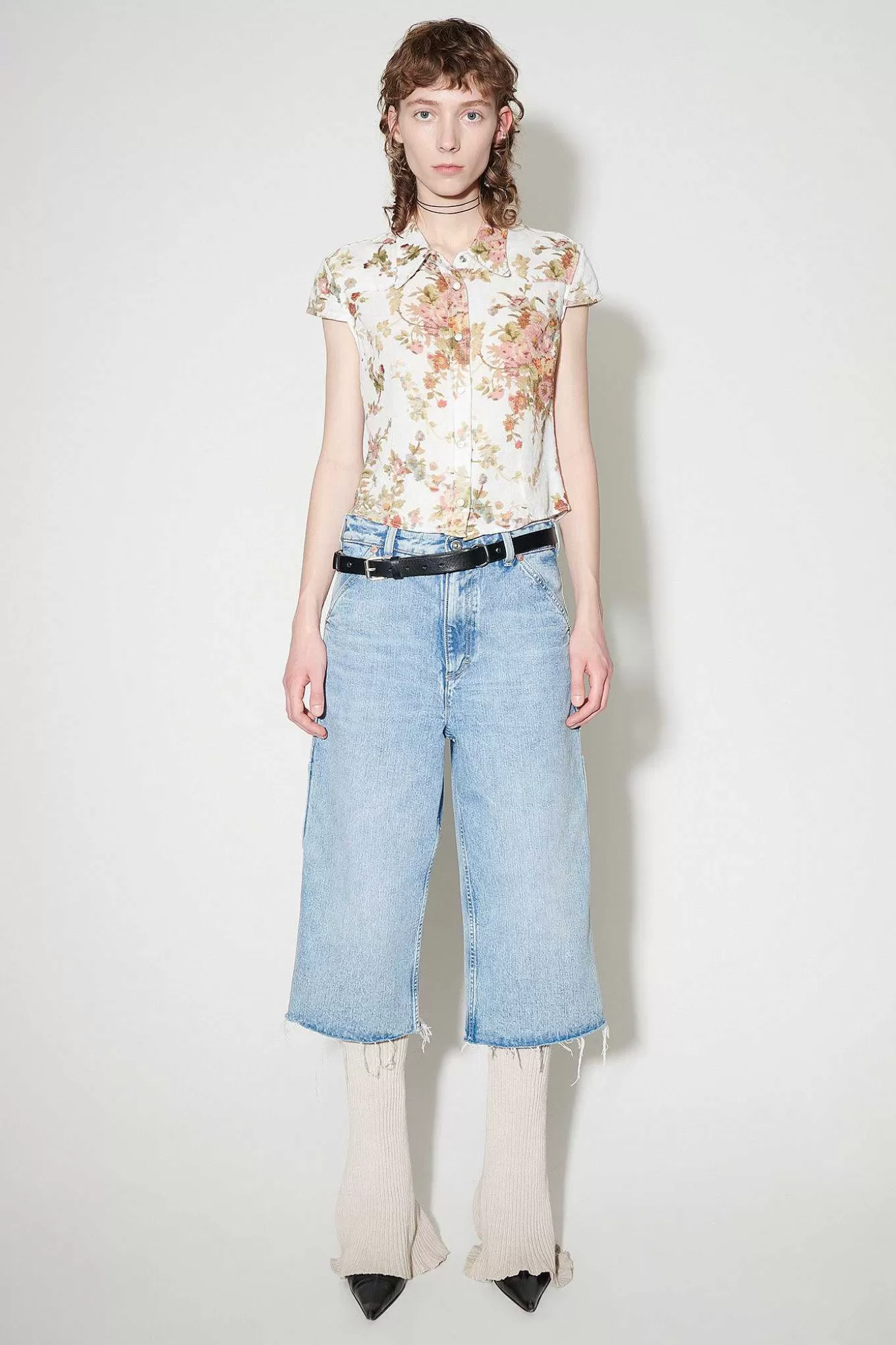 Daisy Shirt Shortsleeve White Floral Tapestry Print^Our Legacy Discount