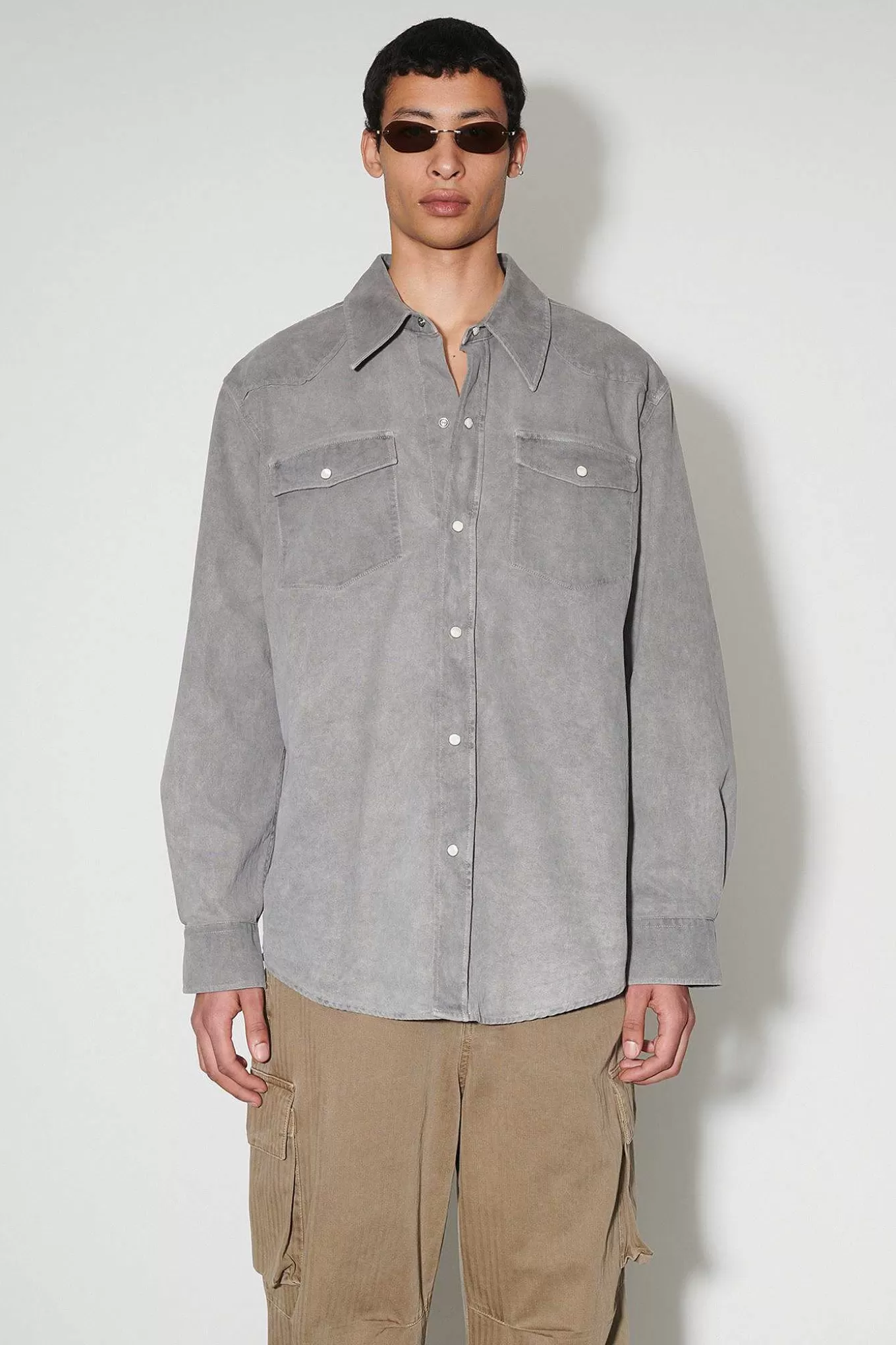 Frontier Shirt Attic Carbon Wash Denim^Our Legacy Online