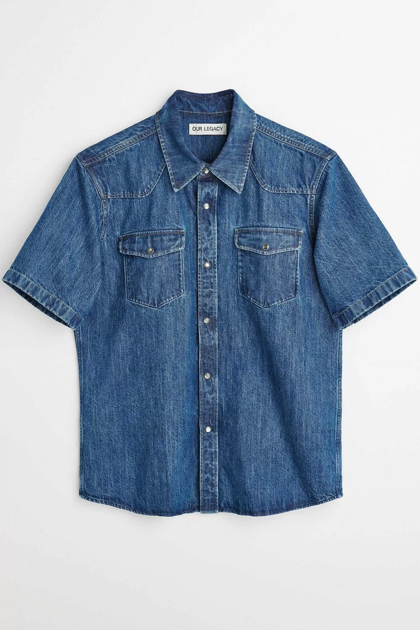 Frontier Shortsleeve Shirt Western Blue Denim^Our Legacy Shop