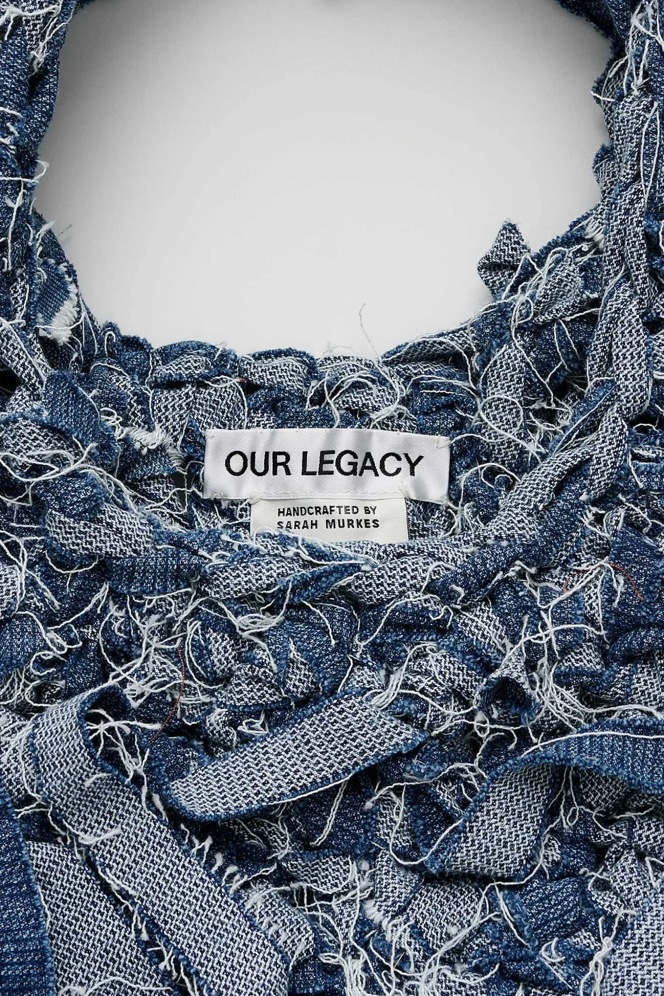 Haeklet Taske Dream Blue Chain Twill^Our Legacy Best