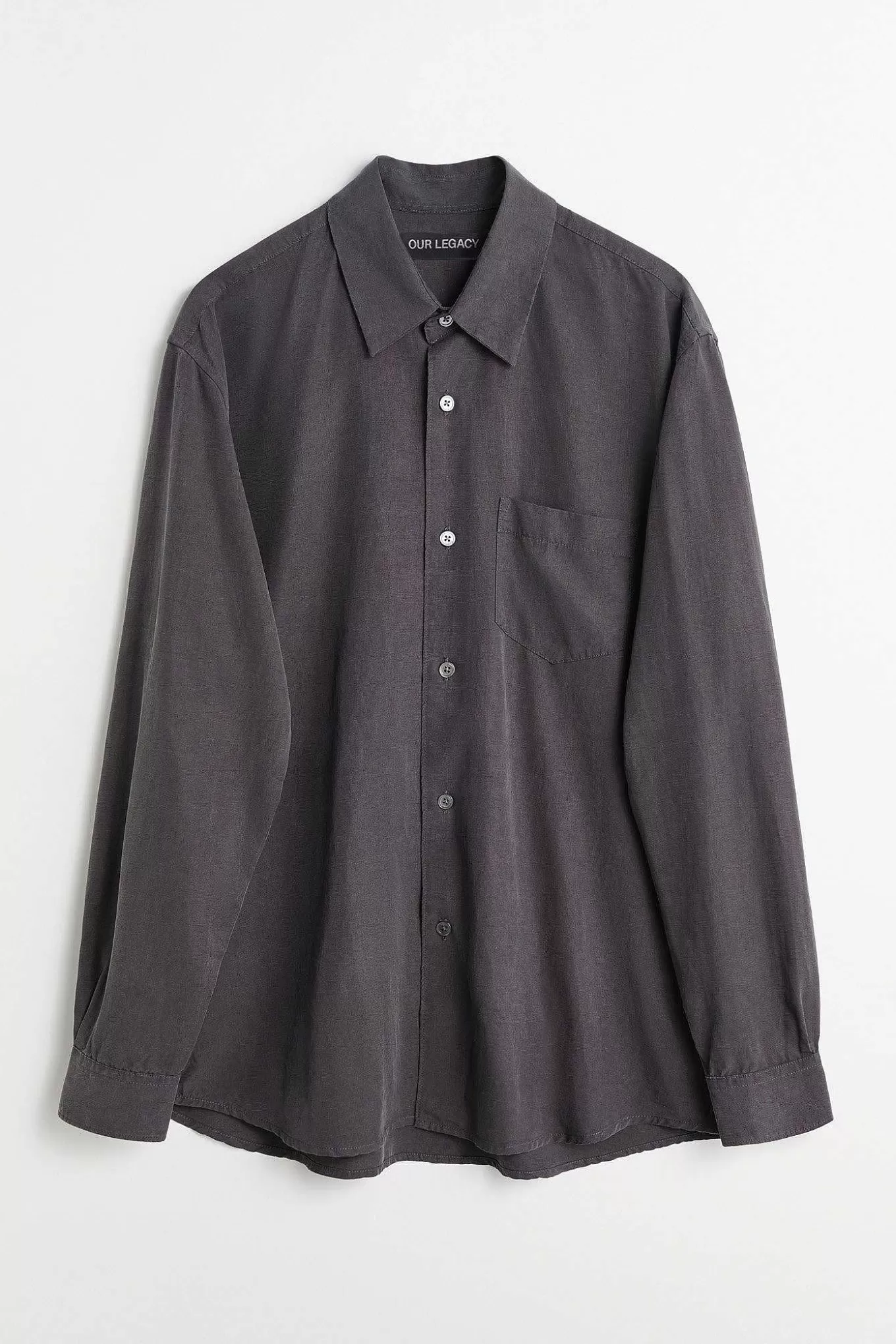 Initial Shirt Ash Grey Liquid Lyocell^Our Legacy Discount