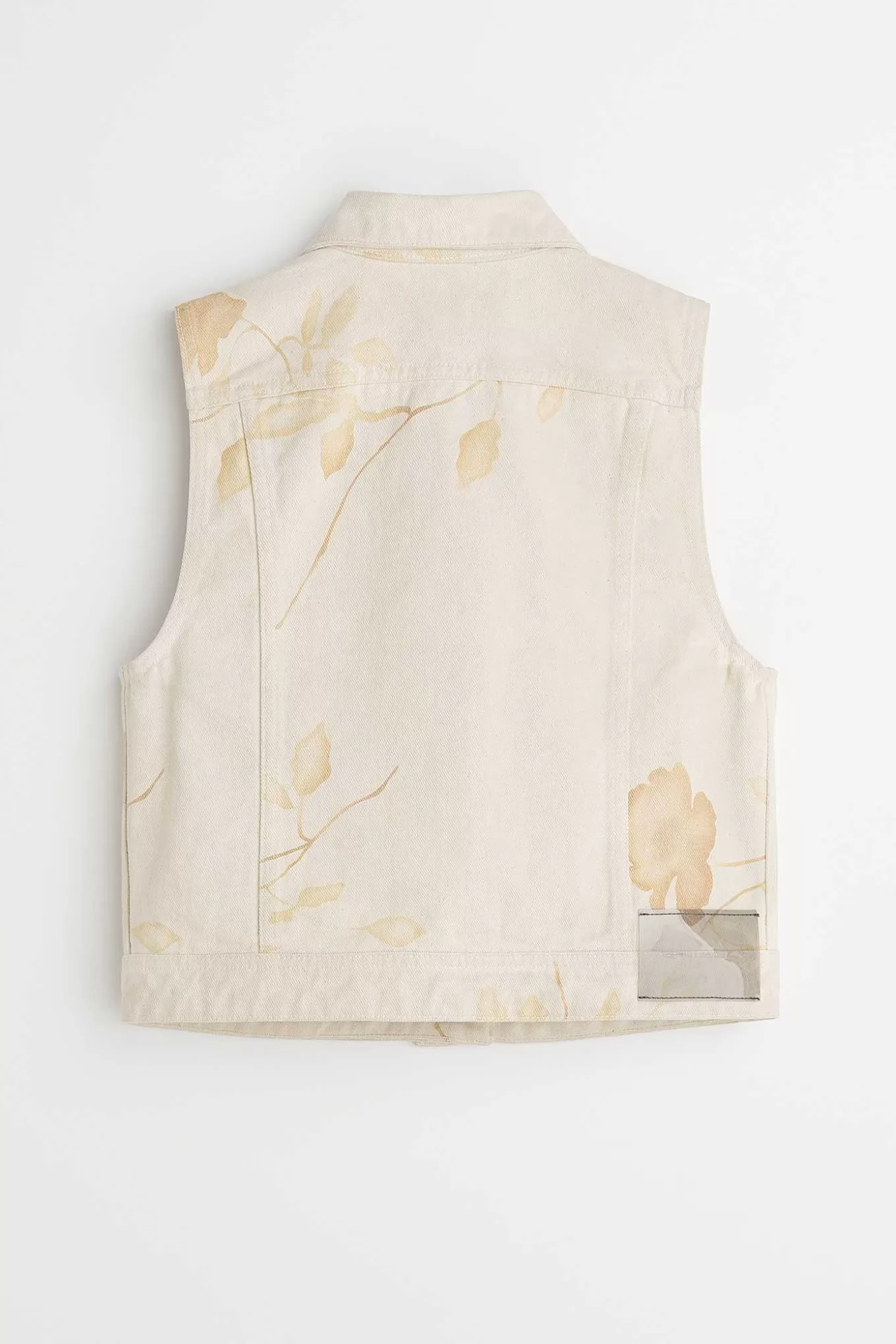 Mini Denim Vest Daglig Flower Printed Denim^Our Legacy Best Sale