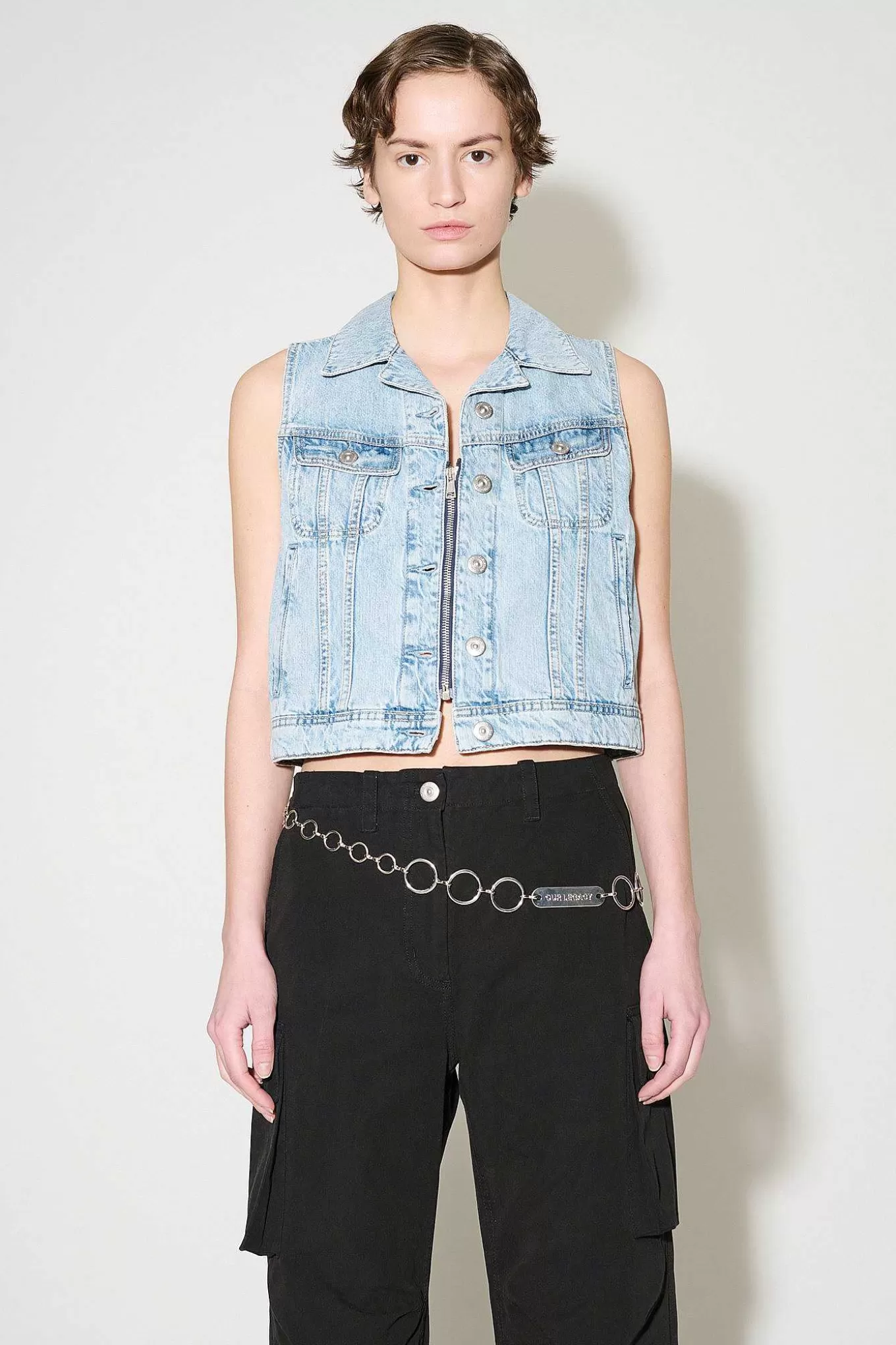 Mini Denim Vest Rider Wash^Our Legacy Fashion