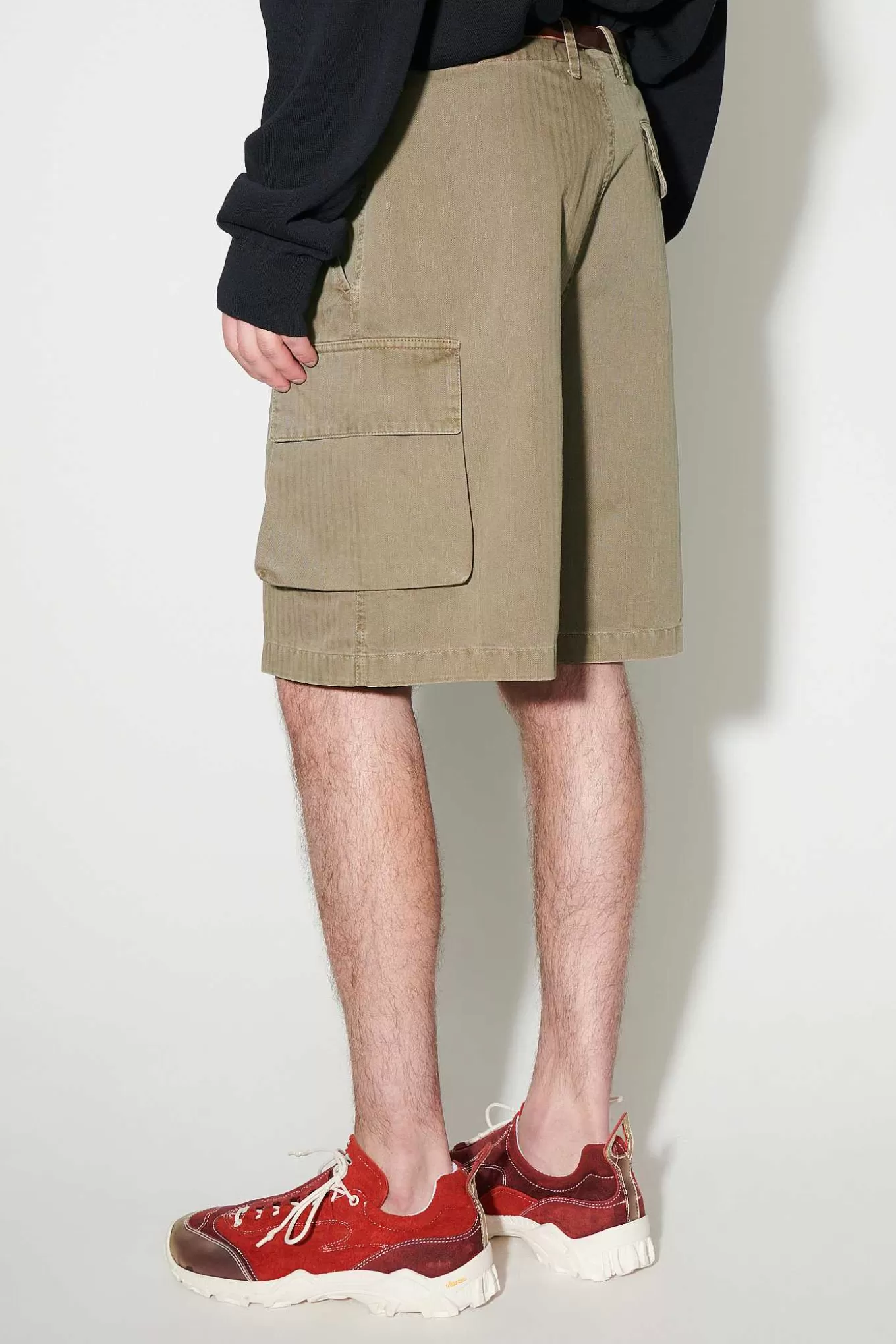 Mount Shorts Uniform Olive Herringbone^Our Legacy Clearance