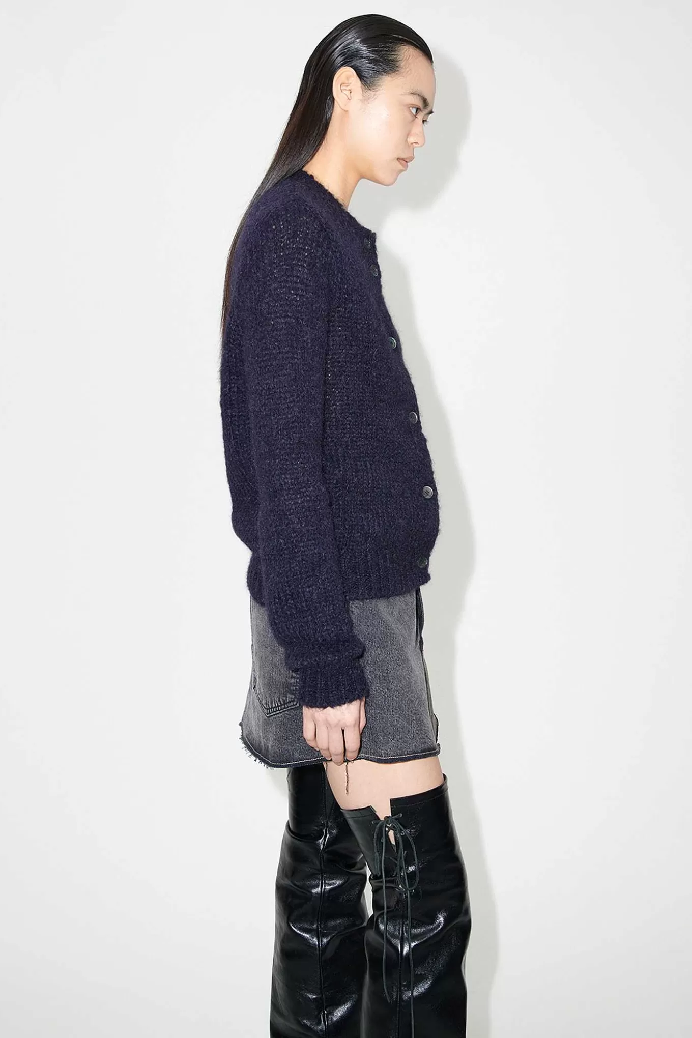 Oma Cardigan Navy Fuzzy Mohpaca^Our Legacy Cheap