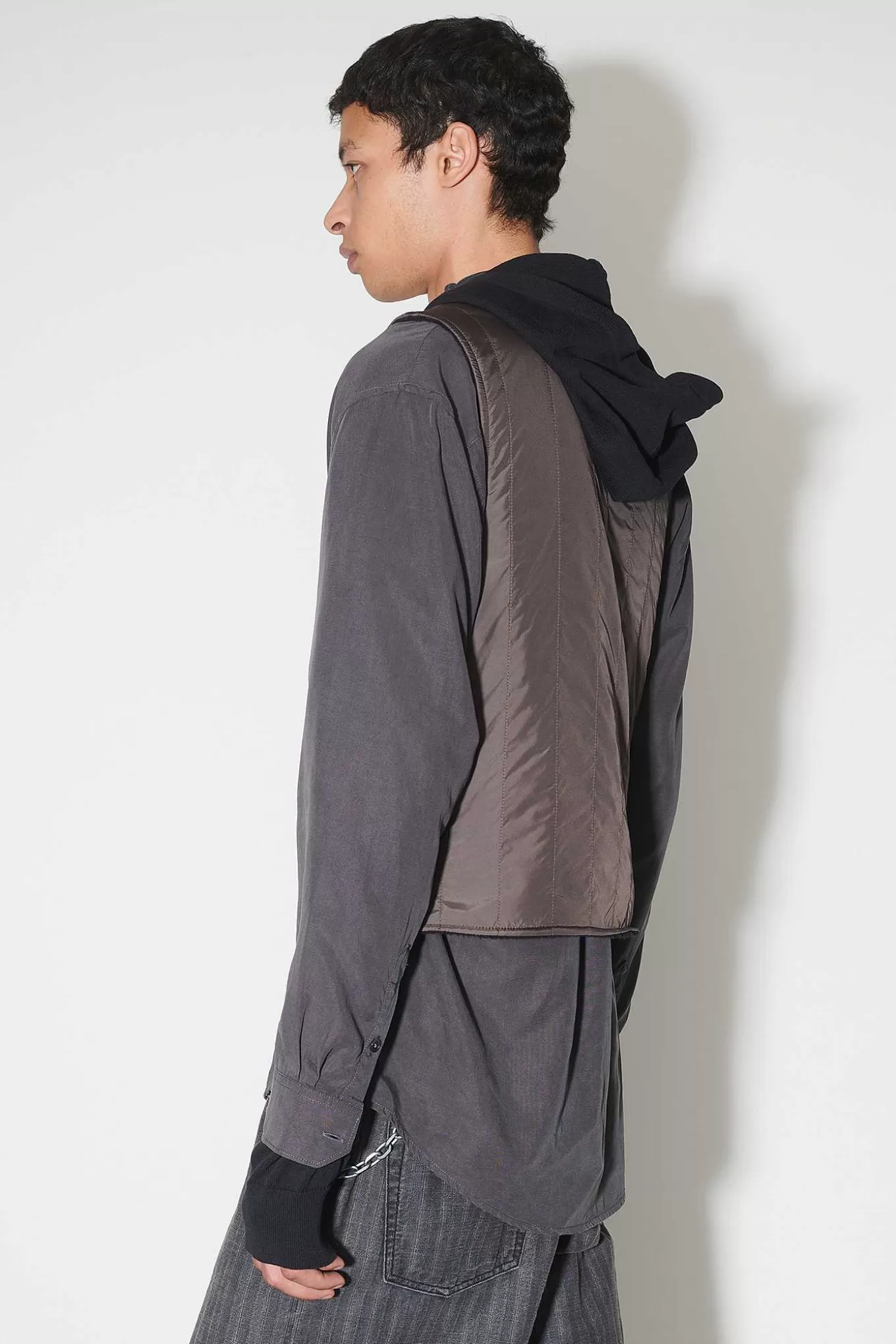 Quilt Liner Vest Oxideret Gra Aero Nylon^Our Legacy Clearance