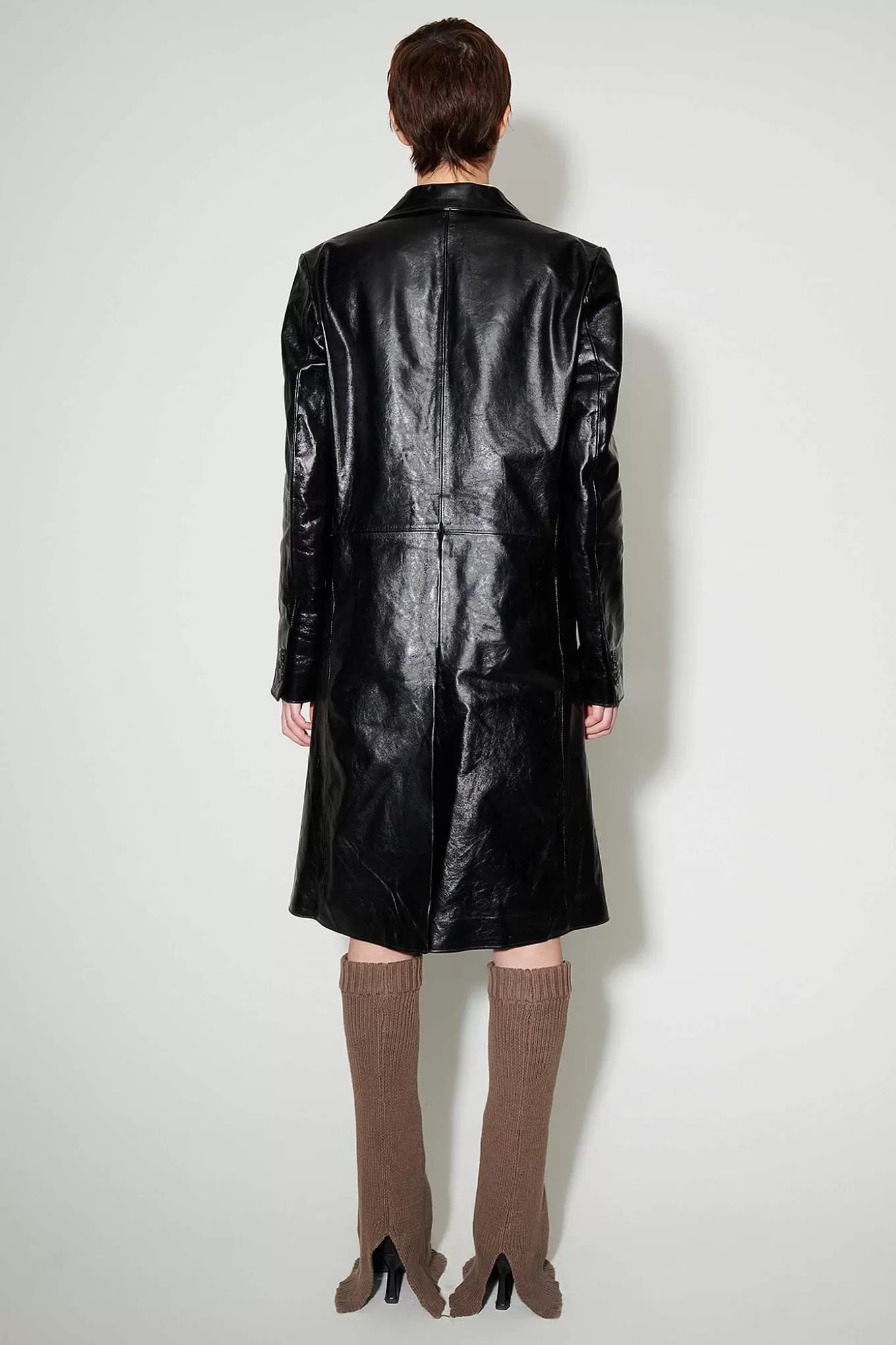 Stingray Coat True Dye Black Læder^Our Legacy New