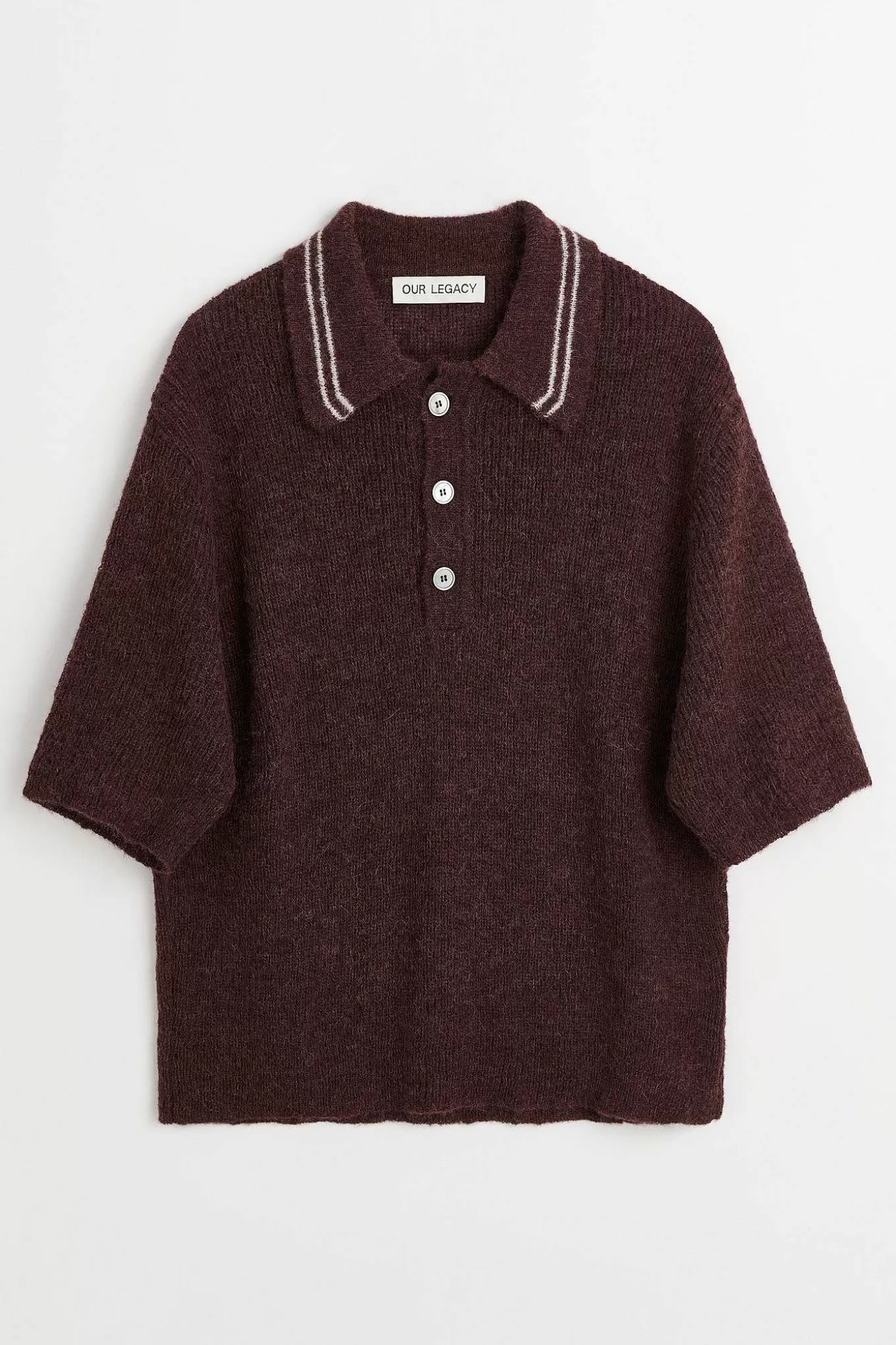 Traditionel Polo Euro Aubergine Fuzzy Alpaca^Our Legacy Clearance