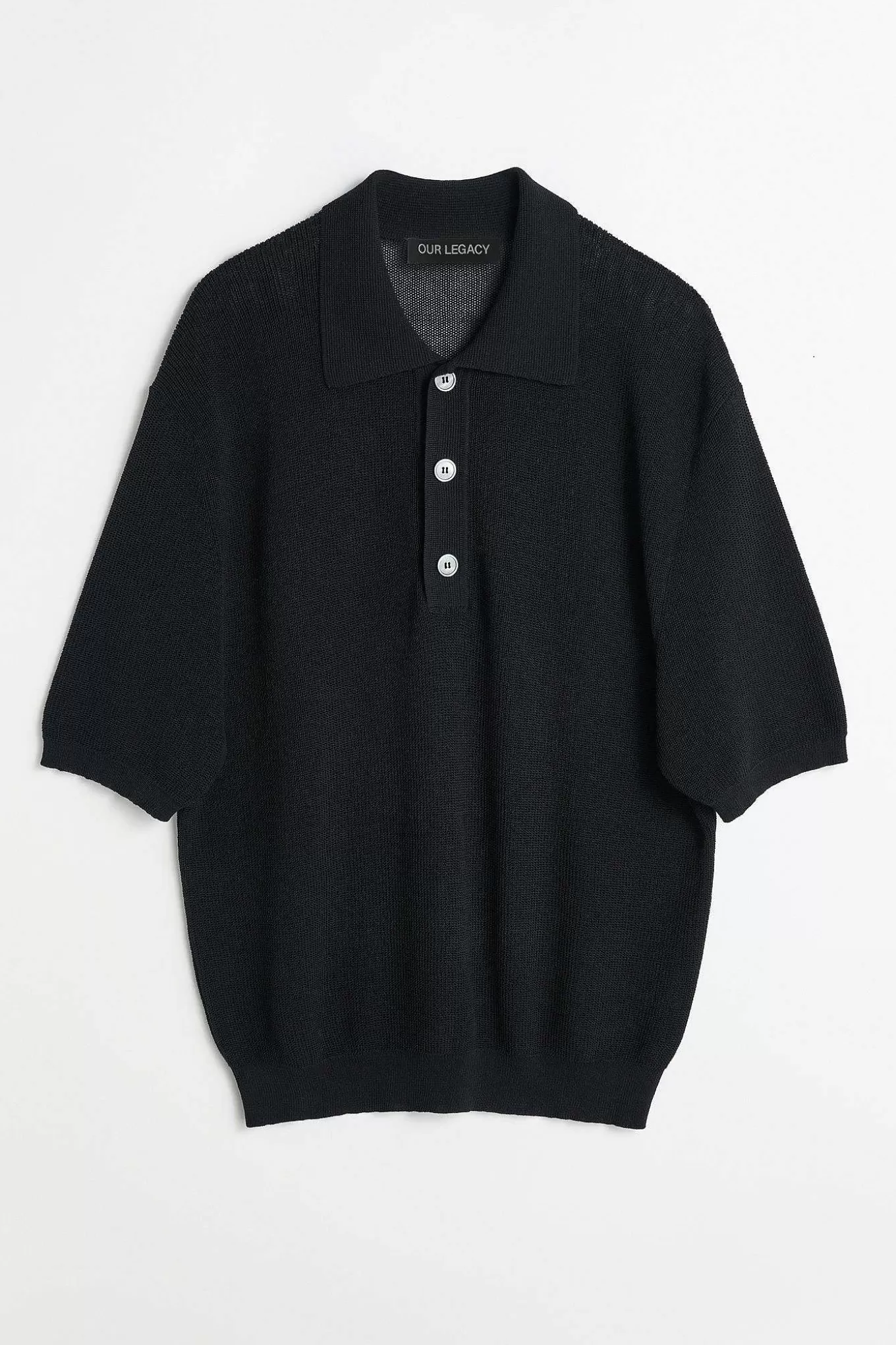 Traditionel Polo Shadow Black Crispy Bomuld^Our Legacy Shop